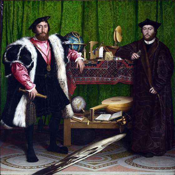 Holbein, The Ambassadors, 1533