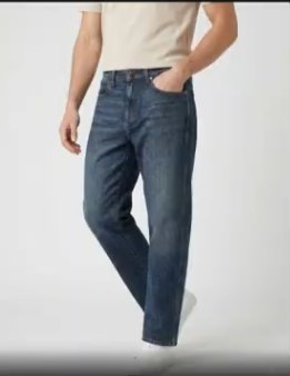 The same jeans generated on a model
